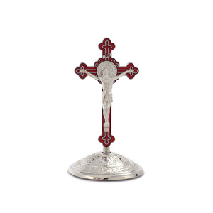 8 Couleurs, 9 cm, Croix orthodoxe d'église, Jésus-Christ sur un crucifix de table, Décoration de la maison, Cadeaux religieux, Souvenirs, Fournitures BDNS565 Jésus - Product Image 3