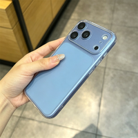 Coque de téléphone en TPU souple dépoli translucide couleur bonbon style Ins pour iPhone 18 17 16 15 14 13 Pro Max, ultra-fine et transparente