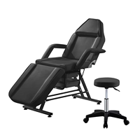 Lit multifonctionnel portatif de beauté de salon de station thermale avec le tatouage de prix usine de tabouret et la chaise faciale pour l'usage de table de massage