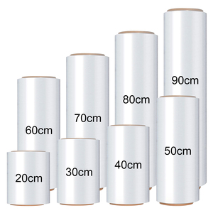 Clear Plastic Self-Adhering Stretch <strong>Wrap</strong> Film Pallet <strong>Wrap</strong> Thick Durable LLDPE Heavy Duty <strong>Shrink</strong> Film for Packing Moving Supplies - Product Image 1