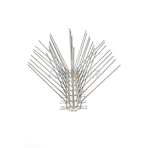 Piques <span class=keywords><strong>anti</strong></span>-oiseaux en acier inoxydable avec base en plastique de 32 cm pour le contrôle des <span class=keywords><strong>corbeaux</strong></span> et des pigeons - Product Image 2