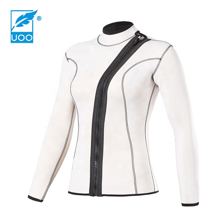 Женский неопреновый гидрокостюм UOO под заказ, куртка для дайвинга, серфинга, каякинга, каноэ, Гидрокостюма, Топ