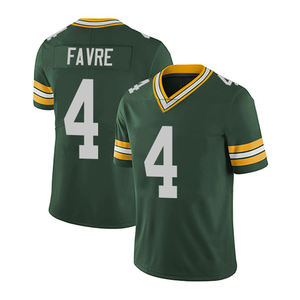 Vente flash - Maillot respirant pour homme adulte Green Bay Packers # 10 Amours # Maillot de football vert de l'équipe 4 Favre - Product Image 3