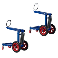 Support de clé à chocs à ressort amortisseur en acier à haute teneur en carbone bleu antirouille, chariot mobile pour pistolet à air comprimé