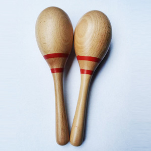 Maracas en bois de qualité supérieure pour adultes, instrument de musique, shaker, jouet de percussion, idéal pour les fêtes, vente en gros - Product Image 3