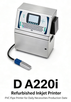 Imprimante jet d'encre reconditionnée D A220i pour l'impression industrielle, imprimante pour tuyaux en PVC pour la production de produits de première nécessité, date de production
