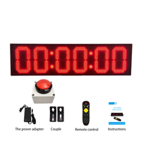 Control remoto LED de 8 pulgadas con pantalla de una sola cara, fuente de alimentación enchufable, temporizador para exteriores, temporizador de batería, temporizador grande para competición
