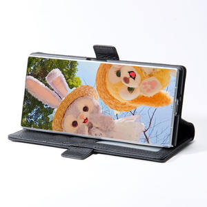 เคสใส่บัตรหนังแท้ดีไซน์ล่าสุด พร้อมฟิล์มกันรอยหน้าจอ สำหรับ Z Fold ผลิตจากโรงงาน OEM - Product Image 2