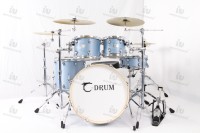 Batterie de percussions acoustiques double couche pour adultes et enfants avec peaux de tambour en cuir de vache et chambre en aluminium, instruments de musique pour tous les âges