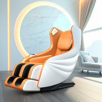 Fauteuil de massage électrique multifonctionnel de luxe pour la maison et le bureau, en PU+ABS, avec fonction de repos, relaxation, gravité zéro, portable, massage complet du corps, canapé