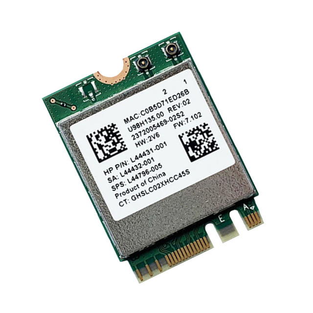 Realtek RTL8822CE WIFI Card Dual Band 2.4G 5G 802.11ac 867Mbps M.2 NGFF Network Module BT 5.0 Wireless Model