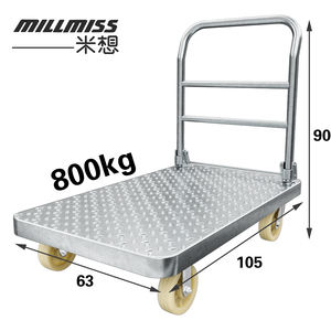 Zware Grote Laadbak Handwagen Vrachtvervoer <span class=keywords><strong>Trolley</strong></span> Platform Truck Kar Met Gewicht Capaciteit 800Kg - Product Image 1