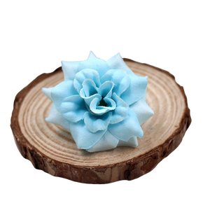 Venta al por mayor pequeñas cabezas de rosa de seda de terciopelo flores <span class=keywords><strong>artificiales</strong></span> para el hogar, oficina, boda, decoración de hotel al aire libre - Product Image 2