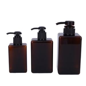 Vente flash - Flacon carré transparent en plastique PET pour cosmétiques, lotion, avec pompe, 100 ml, 150 ml, 200 ml, en stock - Product Image 6