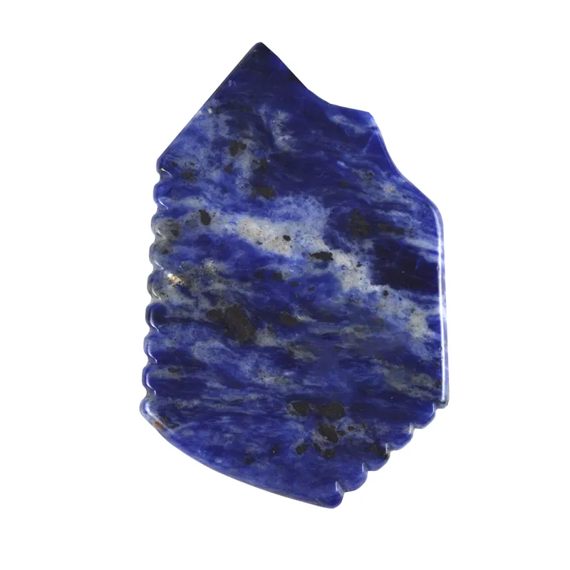 2024 Hot Selling Product Blue Sodalite Gua Sha Scraping Massage Board Guasha Facial Body Massager Health Care Products Spa Stone