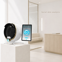 Analyseur de peau facial AI avec analyse cloud, rapports QR, recommandations de produits et gestion de l'arrière-plan