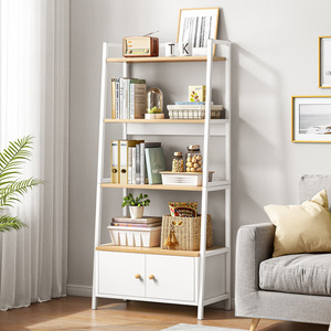 Estantería de múltiples capas simple nórdica <span class=keywords><strong>blanca</strong></span> para sala de estar, dormitorio, Internet, famoso estante de pared de pie para habitación - Product Image 1