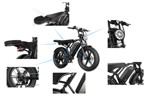 E-bike Off-road <span class=keywords><strong>Vintage</strong></span> da 48V 20" con Motore Potenziato per Maggiore Velocità, Freno Elettronico e Freno a Disco Idraulico Fatbike - Product Image 5