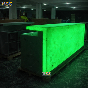 Comptoir en pierre translucide, design luxueux en onyx, pour hôtel, restaurant, club et bar <span class=keywords><strong>lounge</strong></span> - Product Image 2