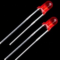 HLX Highlight Quality 3mm Through Hole DIP LED Merah Hijau Biru Kuning Oranye Warna-warni Terang Dapat Disesuaikan