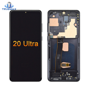 เปลี่ยนหน้าจอแสดงผลพร้อมระบบสแกนลายนิ้วมือแบบเดิมสำหรับโทรศัพท์ Samsung Galaxy S20 Ultra FE Plus 120Hz S20FE G980F 4G 5G - Product Image 1