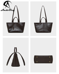 Sac fourre-tout d'épaule en cuir de vachette souple Andong pour femme, idéal pour les voyages, le quotidien, le travail, et les sorties en extérieur – Sac bandoulière et sac à main - Product Image 5