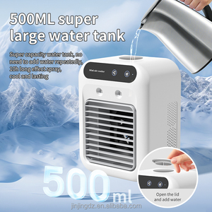 2025 nouveau ventilateur refroidisseur d'air USB Mini ventilateur de batterie Rechargeable 1200mAh <span class=keywords><strong>petit</strong></span> support de bureau <span class=keywords><strong>Portable</strong></span> ventilateur personnel électrique maison - Product Image 3
