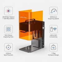 Máquina de Marcado con Doble Fuente de Láser para Diversos Materiales, Personalizable para Madera, Metal, Acero Inoxidable, Latón y Aficiones Personales
