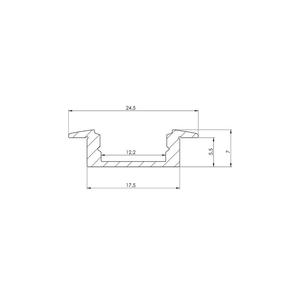 LEDsON RECESSED SLIMLINE 7 mm - 2 M-PLATA - Product Image 2