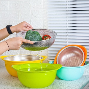 Ensemble <span class=keywords><strong>de</strong></span> bols modernes en acier inoxydable pour animaux <span class=keywords><strong>de</strong></span> compagnie comprenant une assiette pour salade <span class=keywords><strong>de</strong></span> bébé riz bol à mélanger en métal pour chien bébé noix <span class=keywords><strong>de</strong></span> coco pour animaux <span class=keywords><strong>de</strong></span> compagnie - Product Image 3