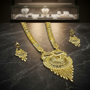 Venta al por mayor 14K 18K 24K Micro Gold Filled collares largos tradicionales, joyería de moda, latón Micro Gold Plated formando conjunto de joyas - Product Image 2