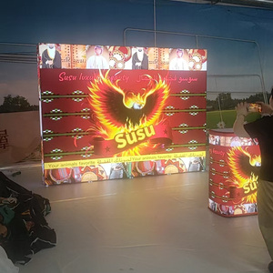 10x8ft Stoff Pop-up Display Banner Stand Messestand Hintergrund Medienwand Fotobox Pop-Display Pop-up Banner LED Leuchtkasten - Product Image 4