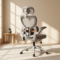 Chaise de bureau ergonomique entièrement en mesh, nouveau design, avec accoudoirs réglables, support lombaire et dossier inclinable.