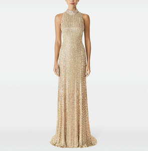 Elegant Evening Dresses Champagne Color