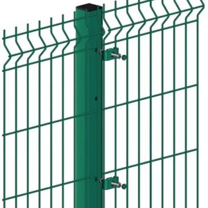 <span class=keywords><strong>Panneaux</strong></span> de clôture en treillis soudé 3D galvanisé à chaud pour barrières périmétriques robustes et sécurisées – Vente en gros usine - Product Image 2