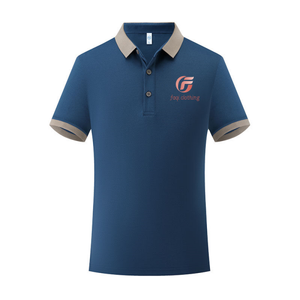 Patrón sólido de manga corta para camisa POLO Formal Cuello de fibra de seda de hielo Solapa Tela tejida Color a juego - Product Image 6
