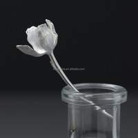 Broche en forme de fleurs de tulipe Rosaeflora "Love Muse", en argent sterling 925 véritable, bijoux fins, accessoires élégants