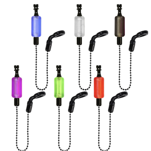 Alarmes de morsure lumineuses étanches en plastique pour la pêche à la carpe, 4 couleurs, avec clips sécurisant la ligne, pour carassins et poissons-chats - Product Image 1
