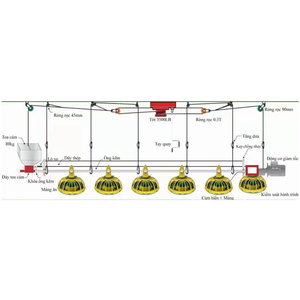 Attrezzatura automatica dell'allevamento di pollame per la linea d'alimentazione del pianterreno della casa della fattoria sistema dell'alimentazione del pollo - Product Image 5