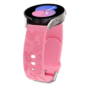 Convient pour Huawei <span class=keywords><strong>Watch</strong></span> Cartoon Gravure Bracelet de montre en silicone Samsung Universal 20 22mm Leaf <span class=keywords><strong>Mickey</strong></span> Bracelet de montre en silicone - Product Image 4