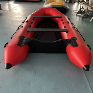 Đánh cá Inflatable thuyền PVC thuyền với nhôm ván sàn Trung Quốc tay
