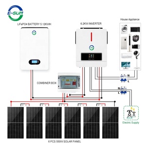 Sistema Completo de Almacenamiento de Energía Solar Híbrido de 5KWH 5KW, Precio Más Bajo, Incluye Batería y Paneles Solares - Product Image 4