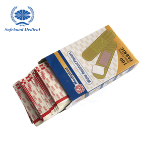 100pcs Sterile <strong>Fabric</strong> Adhesive Bandages Water Resistant <strong>Plasters</strong> for First Aid and Wound Care - Product Image 6
