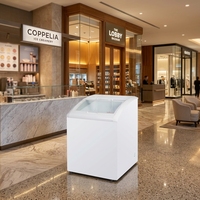 Congélateur horizontal pour crème glacée X-MING Commercial CE ETL CB, vitrine de présentation, verre trempé, congélateur commercial pour crème glacée