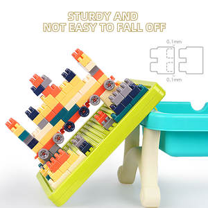 Set da Disegno 2 in 1 Personalizzato <span class=keywords><strong>per</strong></span> Bambini, Lavagna <span class=keywords><strong>per</strong></span> <span class=keywords><strong>Blocchi</strong></span> e Disegno, Giocattolo Educativo <span class=keywords><strong>per</strong></span> Bambini, Tavolo da Disegno e Lavagna <span class=keywords><strong>per</strong></span> Graffiti - Product Image 5