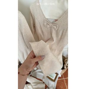 Vestido de Cintura Natural con Escote en Forma de Corazón y Lazo Elástico, Estilo Coreano, de Pana, con Escote Pronunciado y Mangas Acampanadas, Transpirable, de Alta Calidad OEM - Product Image 1