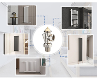 Vanne thermostatique axiale de radiateur à contrôle de température DN15, personnalisation d'usine