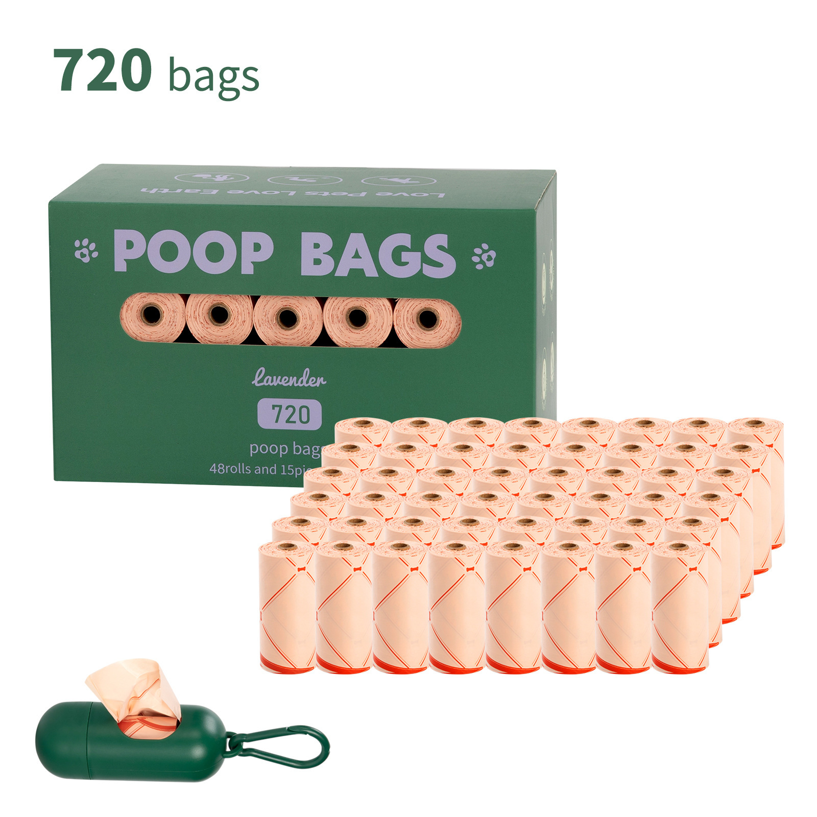 Coffret 48 rouleaux + distributeur