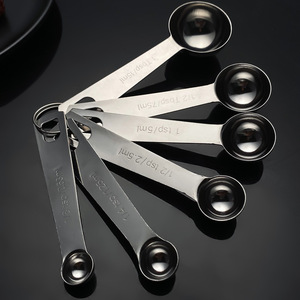 ชุดช้อนตวงสแตนเลส 6 ชิ้น อุปกรณ์ทำขนมในครัว ปลอดภัยสำหรับเครื่องล้างจาน - Product Image 3