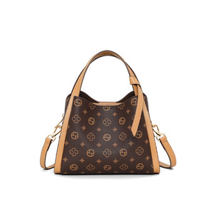 Borsa di Lusso da Donna, Borsa a Secchiello Designer CQ, Tote in Tela Monogramma e Vera Pelle, Borsa a Tracolla Vintage per Signore - Product Image 6